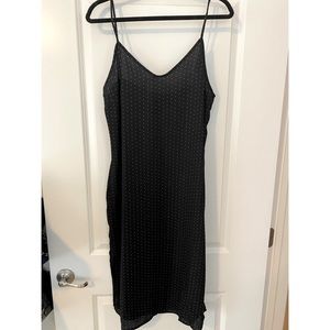 Black and White Polka Dot Slip Dress